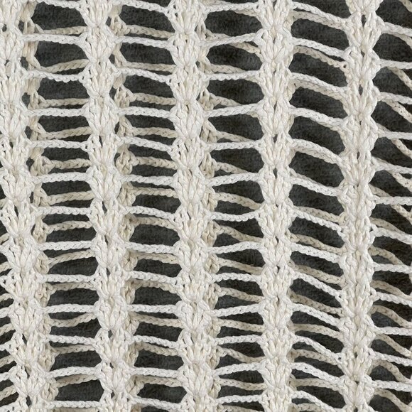 Superdown Med Miranda Crochet Mini Dress Open-Knit Bell Sleeves Beachy Vacation - Picture 12 of 16